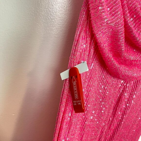 Mac Duggal Pink One Shoulder Dress - Picture 6 of 10